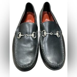 Peter Millar loafers all black‎ size 9 made in Mexico B4